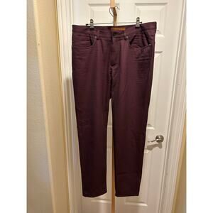ZEGNA 5 Pocket Pants, Size EU 52R (36), Plum